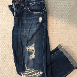 Joe’s boyfriend cut ripped jeans